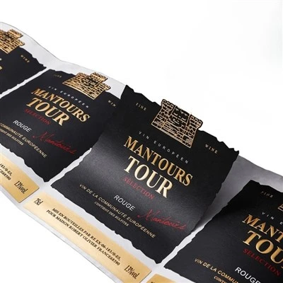 Pregede vinflaskeetiketter Premium