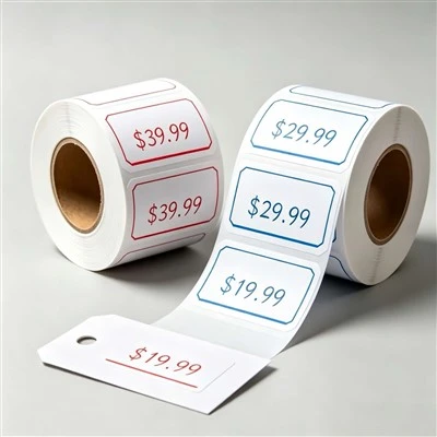 Multilayer Custom Garment Paper Bakside selvklebende etiketter